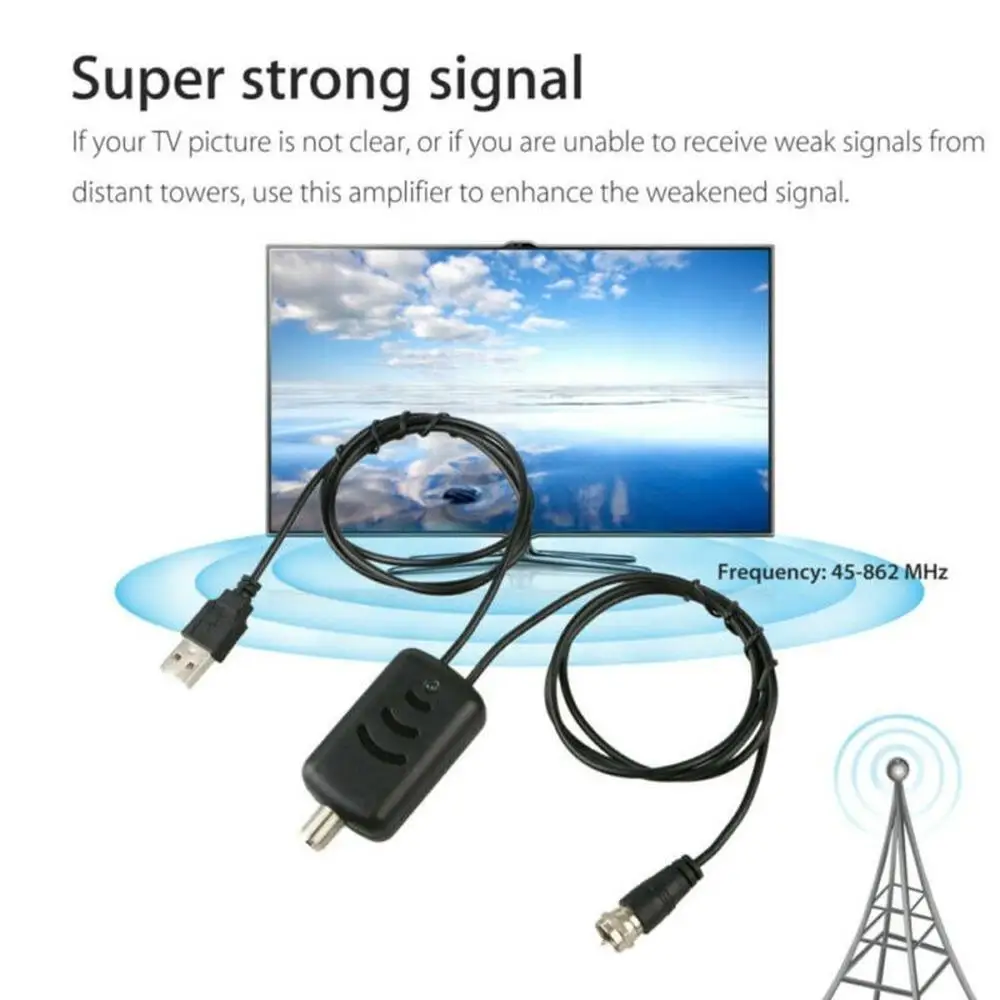 Universal HDTV Antenna Amplifier Signal Boost TV High Gain Channel Booster Indoor Home Office
Universal HDTV Antenna Amplifier Signal Boost TV High Gain Channel Booster Indoor Home Office