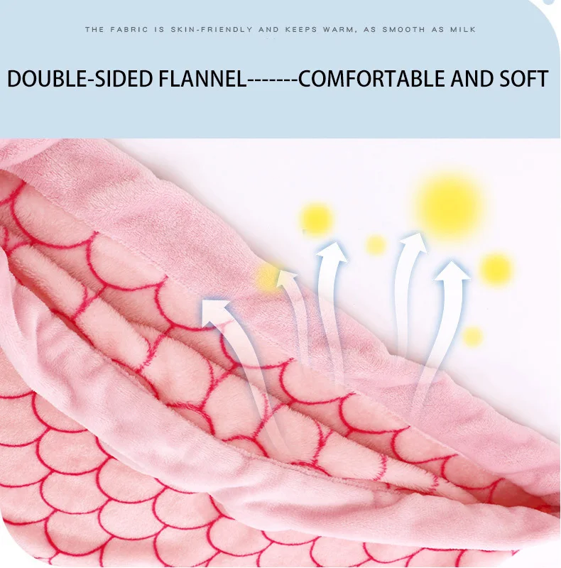 Mermaid Tail Baby Sleeping Bag Napper Sleeping Bag for Kids Soft Flannel Shark Blanket Children Sleeping Bag Sack Blanket
Mermaid Tail Baby Sleeping Bag Napper Sleeping Bag for Kids Soft Flannel Shark Blanket Children Sleeping Bag Sack Blanket