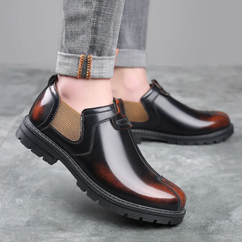 Man Casual Vintage Leather Shoes 2021 Men's Genuine Leather Shoes British Style Head Leather Soft Anti-slip Rubber Loafers Shoes
Man Casual Vintage Leather Shoes 2021 Men's Genuine Leather Shoes British Style Head Leather Soft Anti-slip Rubber Loafers Shoes
