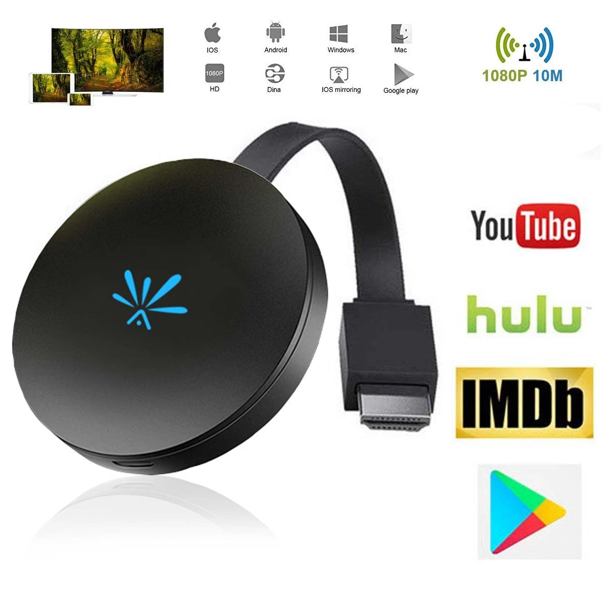 SOONHUA G6 ТВ палка 2 4 ГГц видео WiFi Дисплей HD Экран зеркального отображения