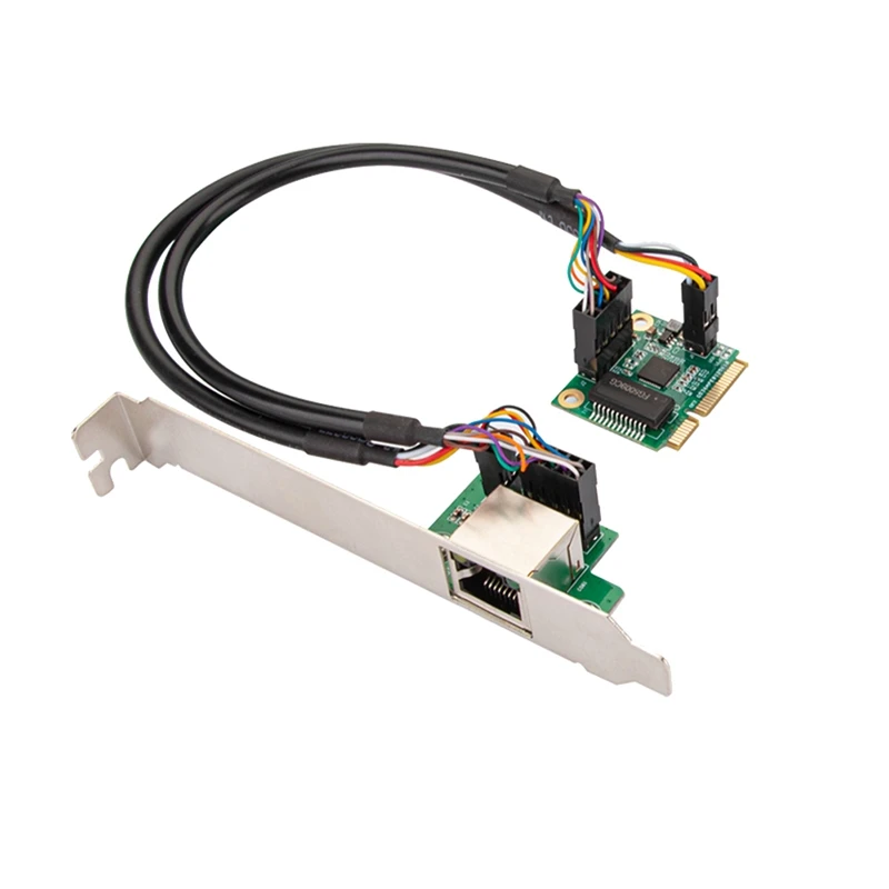 2.5GBase-T Gigabit Network Adapter with 1 Port 2500Mbps Mini PCIe 2.5Gb Ethernet Card RJ45 LAN Controller Card
2.5GBase-T Gigabit Network Adapter with 1 Port 2500Mbps Mini PCIe 2.5Gb Ethernet Card RJ45 LAN Controller Card