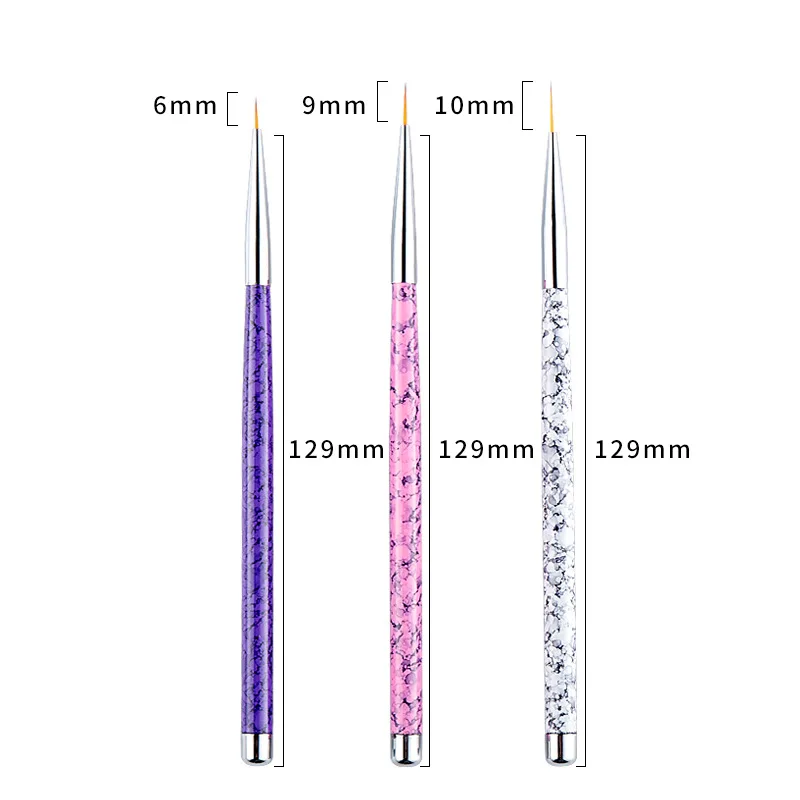 3PCS/Set New Nail Brush Art Line Painting Pen 3D Tips DIY Acrylic UV Gel Brushes Drawing Design Girl Manicure Painting Tool
3PCS/Set New Nail Brush Art Line Painting Pen 3D Tips DIY Acrylic UV Gel Brushes Drawing Design Girl Manicure Painting Tool