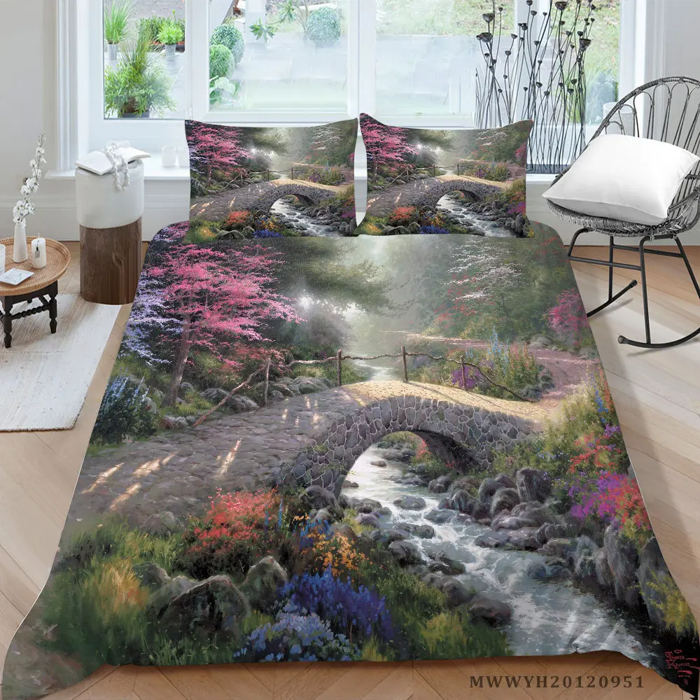 3D Flowers Bedding Set Single Fashion Fantasy Duvet Cover Dream town Queen King Double Twin Full Bed Set Hot Sale
3D Flowers Bedding Set Single Fashion Fantasy Duvet Cover Dream town Queen King Double Twin Full Bed Set Hot Sale