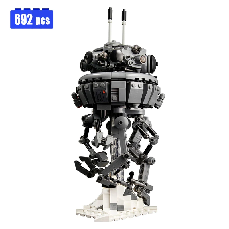 Новинка 2021, строительные блоки Droid с имперским зондом, 692 шт., совместимые со сборкой, 75306 технические блоки, детские игрушки, подарочный набор
Новинка 2021, строительные блоки Droid с имперским зондом, 692 шт., совместимые со сборкой, 75306 технические блоки, детские игрушки, подарочный набор