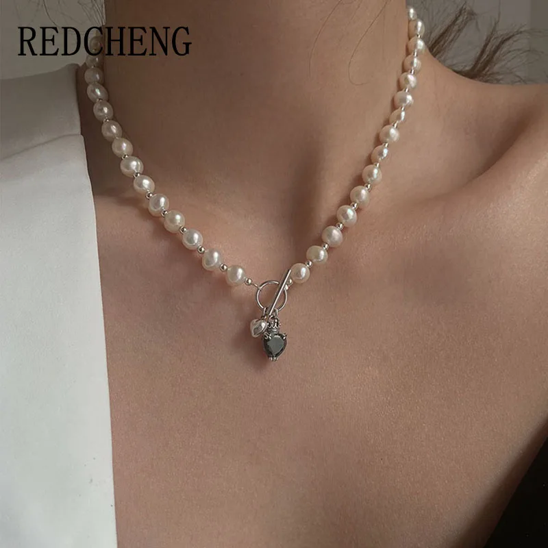 REDCHENG 925 Stamp Shiny Pearl Necklaces for Women Fashion Luxury Exquisite Micro Pave LOVE Heart Party Jewelry Gifts
REDCHENG 925 Stamp Shiny Pearl Necklaces for Women Fashion Luxury Exquisite Micro Pave LOVE Heart Party Jewelry Gifts