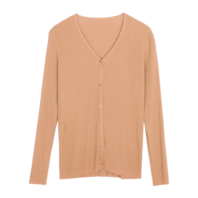 Candy Color V-neck Long-sleeved Knitwear Women's 2020 Spring and Autumn Thin Slim Simple All-match Casual Sweater Cardigan
Candy Color V-neck Long-sleeved Knitwear Women's 2020 Spring and Autumn Thin Slim Simple All-match Casual Sweater Cardigan