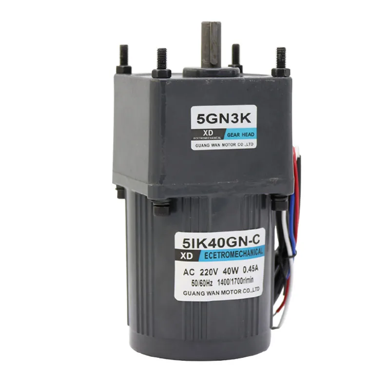 220V AC geared motor slow speed low speed single phase motor 40W micro fixed speed small motor
220V AC geared motor slow speed low speed single phase motor 40W micro fixed speed small motor