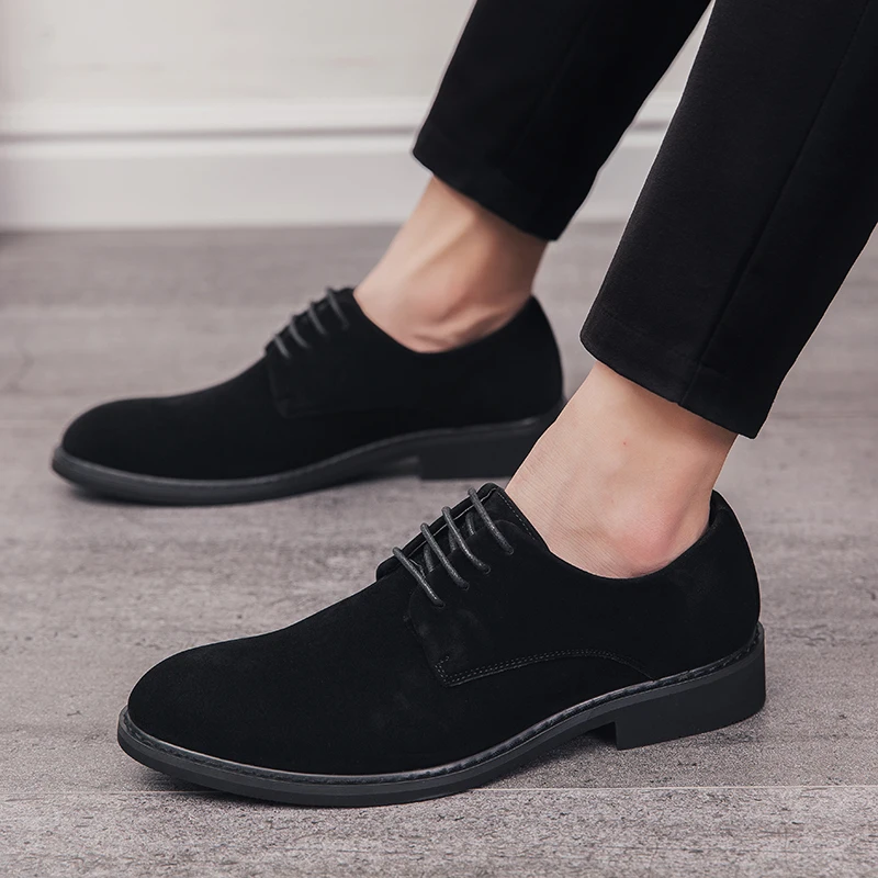 2021 Men's Business Shoes Fashion Nubuck Leather Casual Shoe for Men Lace Up Formal Flat Dress Shoe Sapato Social Masculino
2021 Men's Business Shoes Fashion Nubuck Leather Casual Shoe for Men Lace Up Formal Flat Dress Shoe Sapato Social Masculino