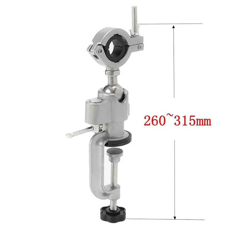 360 Clamp-on Grinder Holder Bench Vise With Fixing Ring Electric Drill Tool