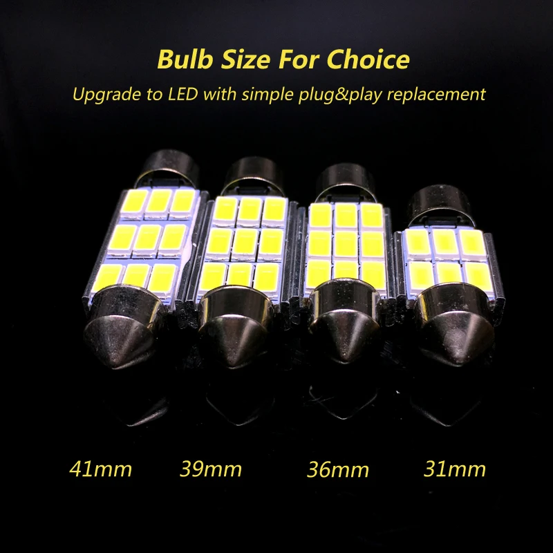 2x31 мм 36 39 42 белая гирлянда C5W C10W светодиодный ная лампа 5630 LED Canbus без ошибок для