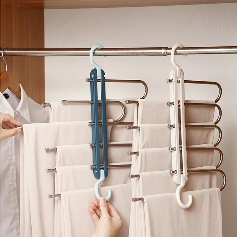 Multi-Function 5 Tier Pants Clothes Storage Rack Stainless Steel Trouser Clothing Hanger Folding Wardrobe Closet Organizer Shelf
Multi-Function 5 Tier Pants Clothes Storage Rack Stainless Steel Trouser Clothing Hanger Folding Wardrobe Closet Organizer Shelf