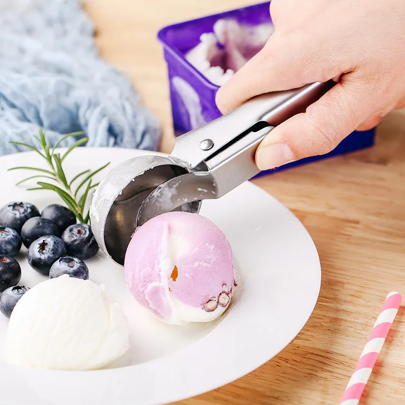 Solid color Ice Cream Scoops Stacks Stainless Steel Digger Fruit Non-Stick Spoon Kitchen Tools For Home Cake
Solid color Ice Cream Scoops Stacks Stainless Steel Digger Fruit Non-Stick Spoon Kitchen Tools For Home Cake