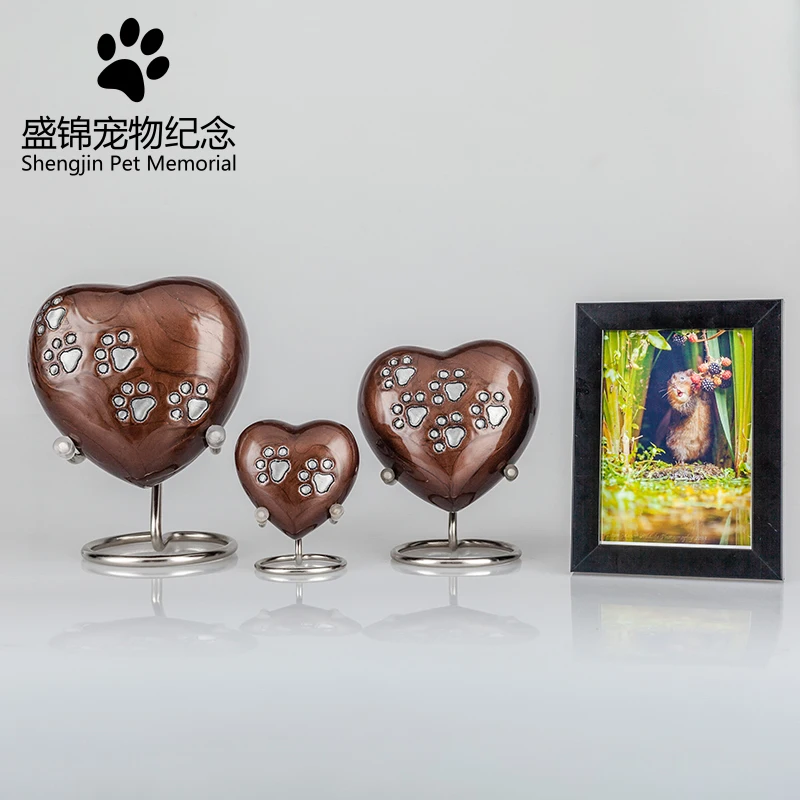 Питомец животное собака кошка keepsake памятные пепла урны мое сердце форма Кристалл