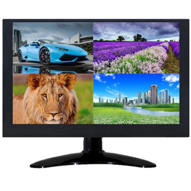 11.6 inch four screen camera industrial monitor / metal display VGA BNC 1 2 3 4 LCD computer | Мониторы