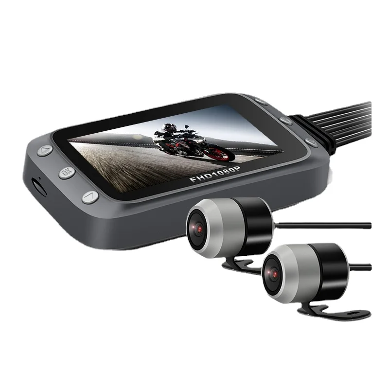 WiFi Motorcycle DVR Dash Cam 1080P+1080P Full HD Front Rear View Waterproof Motorcycle Camera GPS Logger Recorder Box
WiFi Motorcycle DVR Dash Cam 1080P+1080P Full HD Front Rear View Waterproof Motorcycle Camera GPS Logger Recorder Box