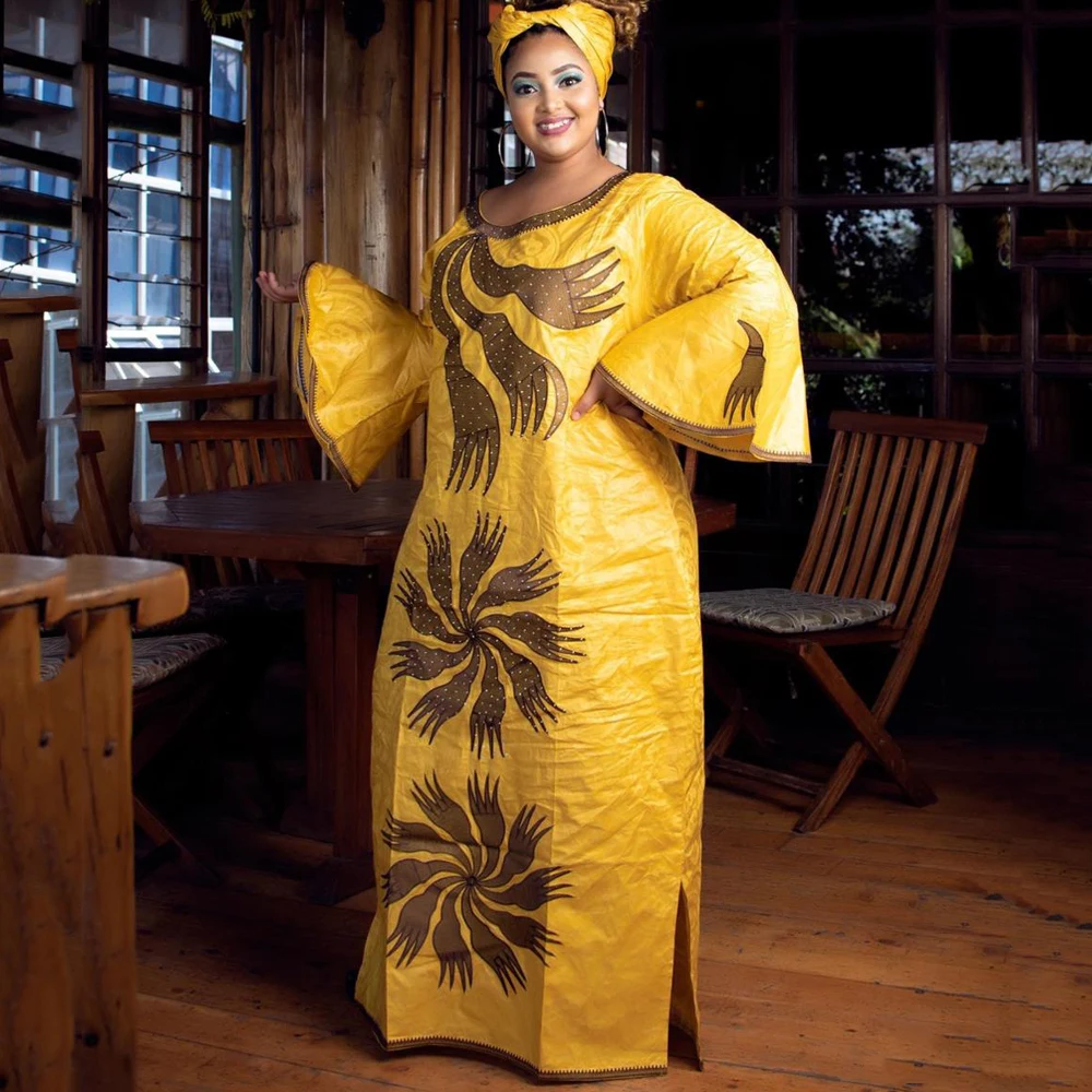 2021 New African Dresses For Women 4xl 3xl Plus Size Bazin Riche Maxi Dress Lady Ankara Robe European Clothes Party Gowns
2021 New African Dresses For Women 4xl 3xl Plus Size Bazin Riche Maxi Dress Lady Ankara Robe European Clothes Party Gowns