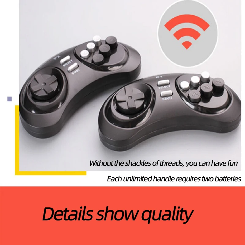 Powkiddy Classic Nostalgic 16 Bit Home Game Console HD/AV Output Dual Wireless Controller Plus A Wired Controller Childhood Game
Powkiddy Classic Nostalgic 16 Bit Home Game Console HD/AV Output Dual Wireless Controller Plus A Wired Controller Childhood Game