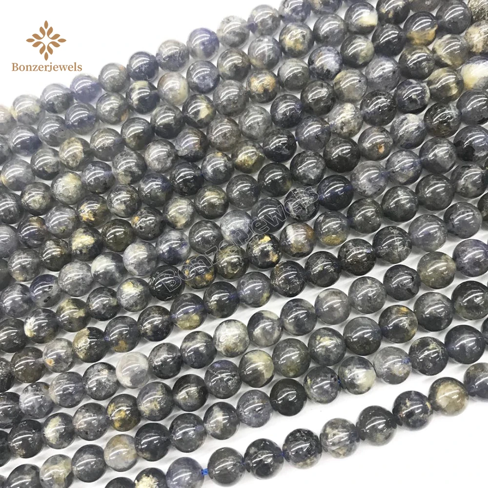 Natural Gray Iolite Stone Loose Spacer Beads For Jewelry Making DIY Bracelet Necklace 6/8/10/12 MM 15''
Natural Gray Iolite Stone Loose Spacer Beads For Jewelry Making DIY Bracelet Necklace 6/8/10/12 MM 15''