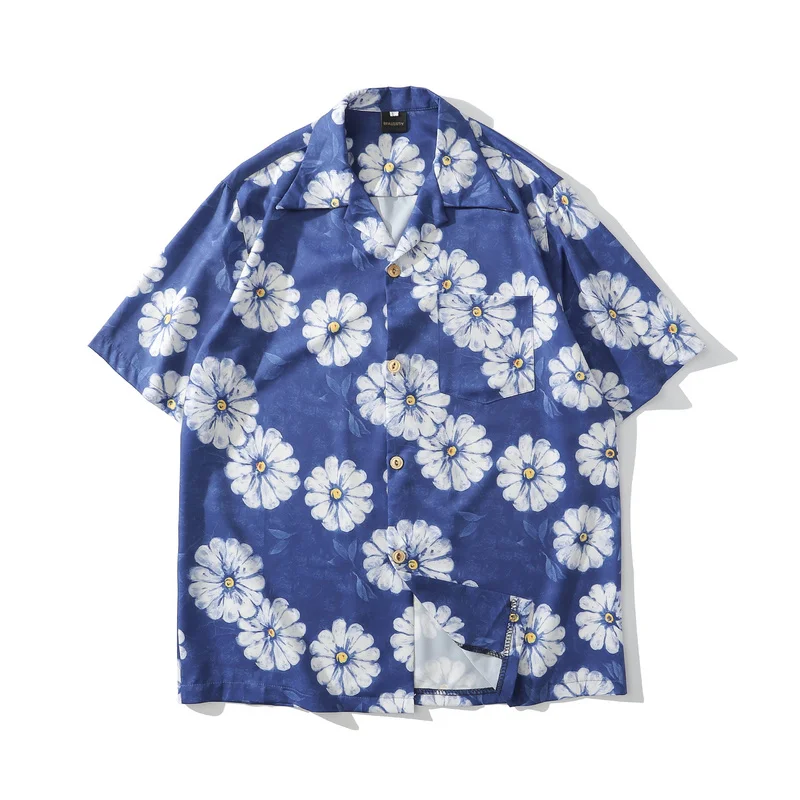 Mens Flowers Print Hawaii Beach Shirts Harajuku Streetwear 2020 Summer Short Sleeve Blouse Punk Rock Unisex White Shirts Tops
Mens Flowers Print Hawaii Beach Shirts Harajuku Streetwear 2020 Summer Short Sleeve Blouse Punk Rock Unisex White Shirts Tops