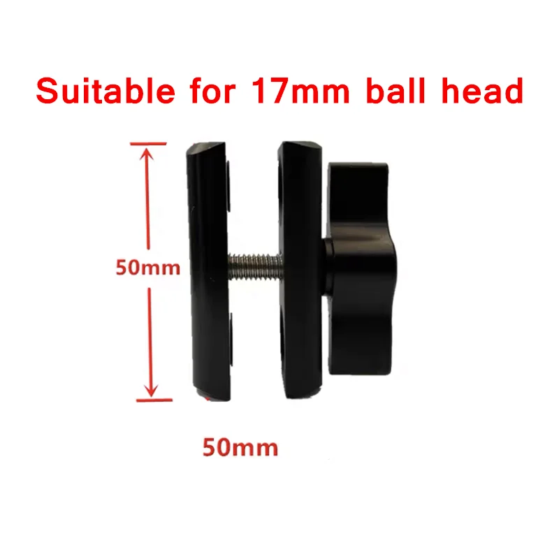 Aluminum Alloy 5cm Double Socket Arm 17mm Ball mount for Motorcycle Phone Holder Photography
Aluminum Alloy 5cm Double Socket Arm 17mm Ball mount for Motorcycle Phone Holder Photography