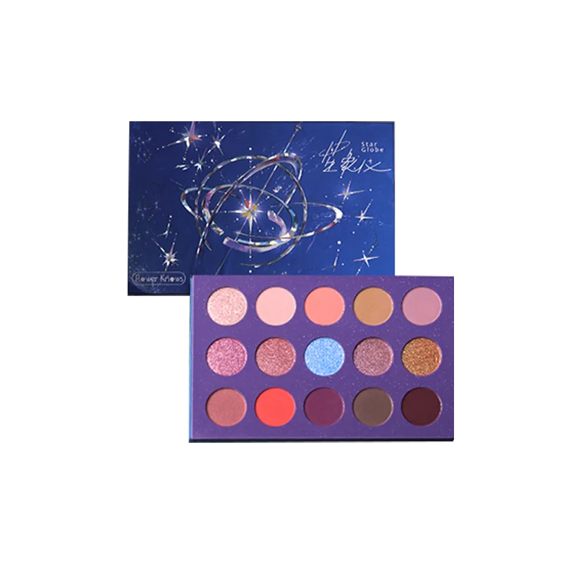 

Cy Flower Knows Planetarium Fifteen-Color Eye Shadow Starry Sky Plate Eye Shadow Plate Delicate and Easy to Color Lasting