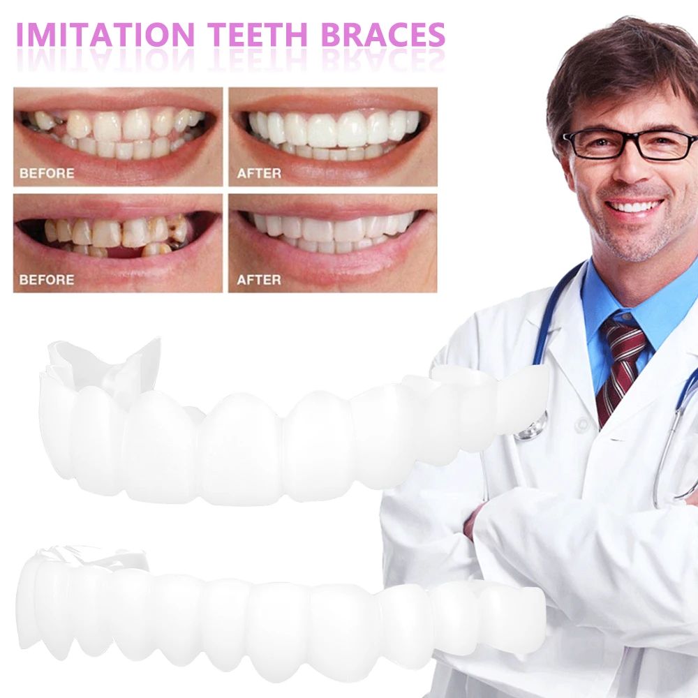 Fit Denture Braces Teeth Whitening Snap on Smile Dental Dentist Upper Lower False Teeth Cover Perfect Smile Veneers Comfort
Fit Denture Braces Teeth Whitening Snap on Smile Dental Dentist Upper Lower False Teeth Cover Perfect Smile Veneers Comfort