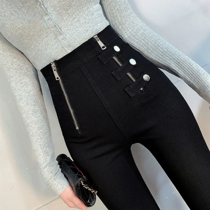 High waist leggings women wear spring and autumn 2021 new pants slim tight elastic feet pants
High waist leggings women wear spring and autumn 2021 new pants slim tight elastic feet pants