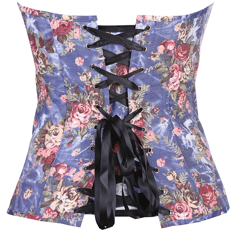 European Court Denim Print Bodysuit Corsets And Bustiers G-String Lace Up Body Shaper For Women
European Court Denim Print Bodysuit Corsets And Bustiers G-String Lace Up Body Shaper For Women