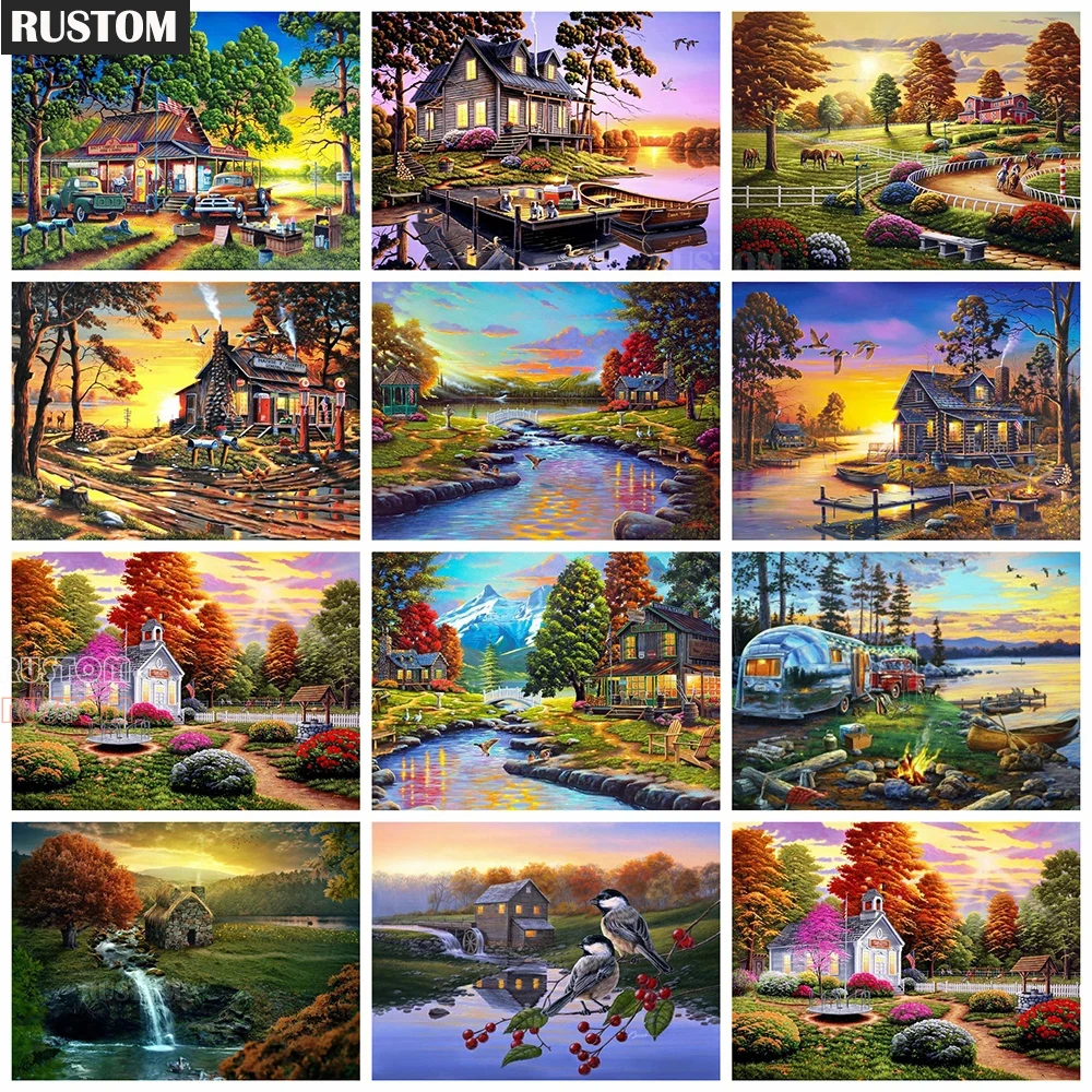 Diamond Painting 5D DIY Full Square/Round Drill Rhinestone Forest House Cross Stitch Kits Home Dcor Special Gift Handmade Art
Diamond Painting 5D DIY Full Square/Round Drill Rhinestone Forest House Cross Stitch Kits Home Dcor Special Gift Handmade Art