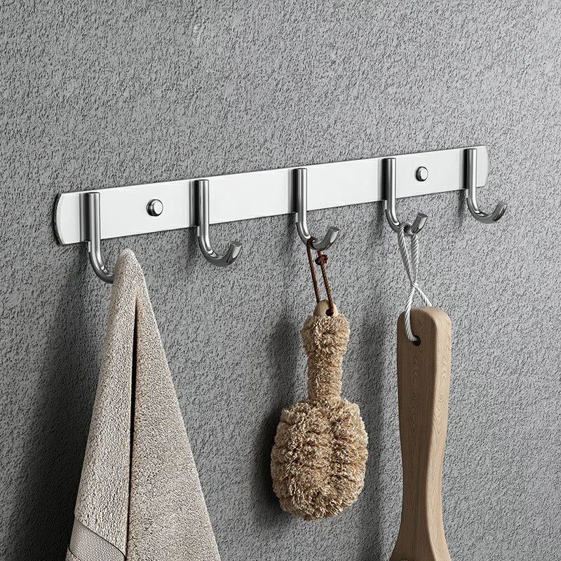 Stainless Steel Hook Wall-mounted Coat Hook Thick Material Strong Load Bearing Solid Hook Home Bathroom Kitchen Organizer Hook
Stainless Steel Hook Wall-mounted Coat Hook Thick Material Strong Load Bearing Solid Hook Home Bathroom Kitchen Organizer Hook