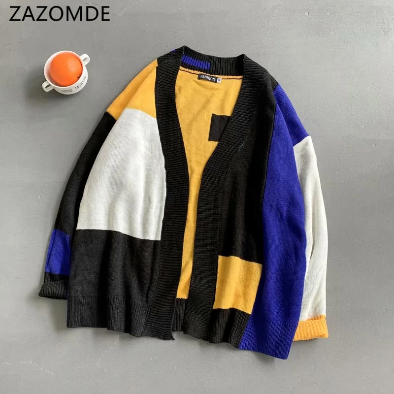 ZAZOMDE 2020 Trendy Brand Sweater Men's Winter Youth Hip-hop Couple Stitching Knitted Cardigan Jacket Men Loose Sweater men
ZAZOMDE 2020 Trendy Brand Sweater Men's Winter Youth Hip-hop Couple Stitching Knitted Cardigan Jacket Men Loose Sweater men