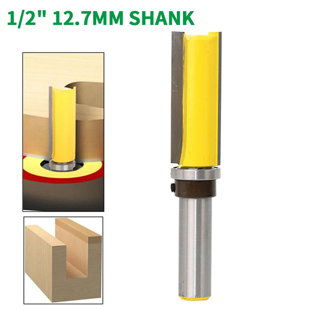 1PC 1/2" 12.7MM Shank Milling Cutter Wood Carving Template Router Flush Trim Bit Woodworking Tenon Cutter for Woodworking Tools
1PC 1/2" 12.7MM Shank Milling Cutter Wood Carving Template Router Flush Trim Bit Woodworking Tenon Cutter for Woodworking Tools