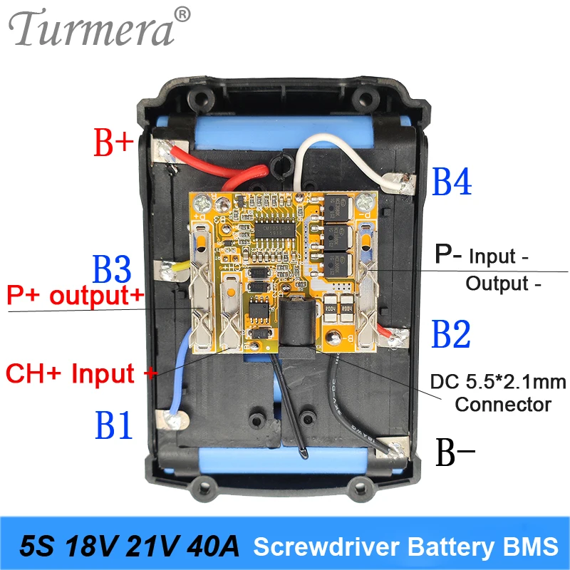 2pcs 5S 18V 21V 40A BMS Lithium Battery Board with Balance for 21V 18V Screwdriver Shurik and Vacuum Cleaner Battery Pack Use
2pcs 5S 18V 21V 40A BMS Lithium Battery Board with Balance for 21V 18V Screwdriver Shurik and Vacuum Cleaner Battery Pack Use