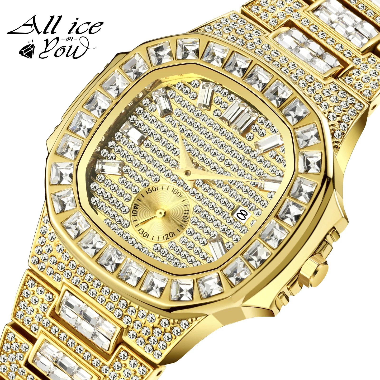 ALLICEONYOU New Top Brand Shinny Cubic Zirconia Watches Hip Hop Fashion Luxury Synthetic Bracelet Stainless Steel For Women Gift
ALLICEONYOU New Top Brand Shinny Cubic Zirconia Watches Hip Hop Fashion Luxury Synthetic Bracelet Stainless Steel For Women Gift