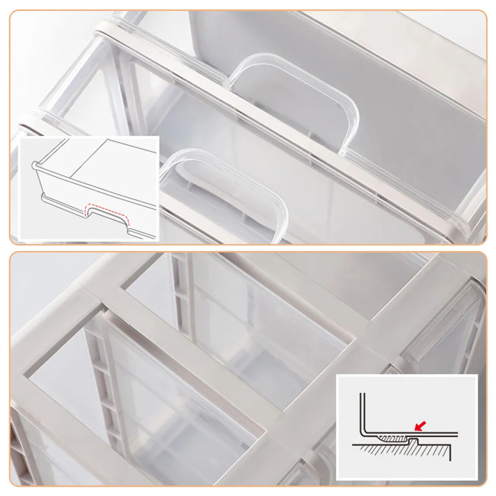 Cosmetics Storage Box Three Layer Drawer Makeup Jewelry Organizer Desktop Lipstick Nail Oil Container Beauty Cosmetic Case 
Cosmetics Storage Box Three Layer Drawer Makeup Jewelry Organizer Desktop Lipstick Nail Oil Container Beauty Cosmetic Case