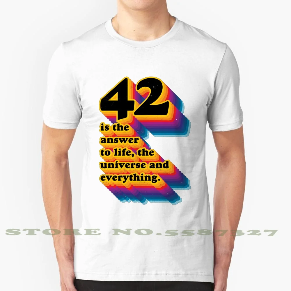 42 все можно решить Модные Винтажные футболки 42 Автостопом по Галактике Ретро 70S надписью «Don't Panic книга 
42 все можно решить Модные Винтажные футболки 42 Автостопом по Галактике Ретро 70S надписью «Don't Panic книга
