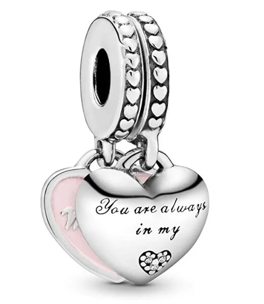 Double-sided Love Pendant 925 Sterling Silver Fits Pandora Charms Bracelets for Woman Girl Beads Gifts for Women Necklace
Double-sided Love Pendant 925 Sterling Silver Fits Pandora Charms Bracelets for Woman Girl Beads Gifts for Women Necklace