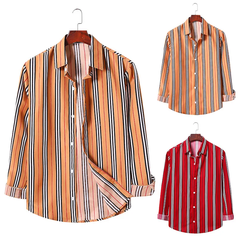 Amazon Hot Sale Fashion Plus Size Men Casual Vertical Striped Button Down Long Sleeve Shirt
Amazon Hot Sale Fashion Plus Size Men Casual Vertical Striped Button Down Long Sleeve Shirt