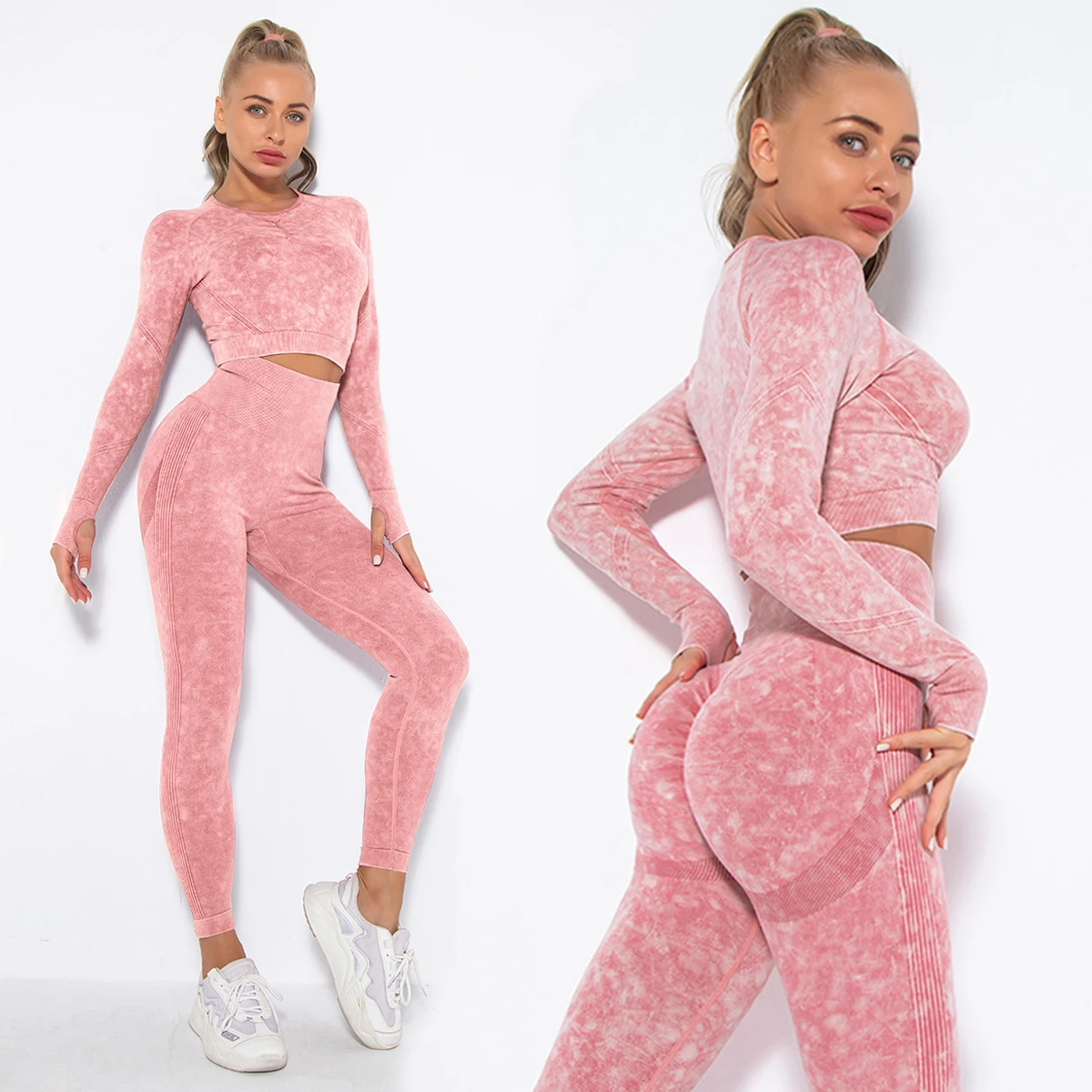 2PCS Seamless Women Yoga Set Workout Sportswear Gym Clothing Fitness Long Sleeve Crop Top High Waist Leggings Sports Suits
2PCS Seamless Women Yoga Set Workout Sportswear Gym Clothing Fitness Long Sleeve Crop Top High Waist Leggings Sports Suits