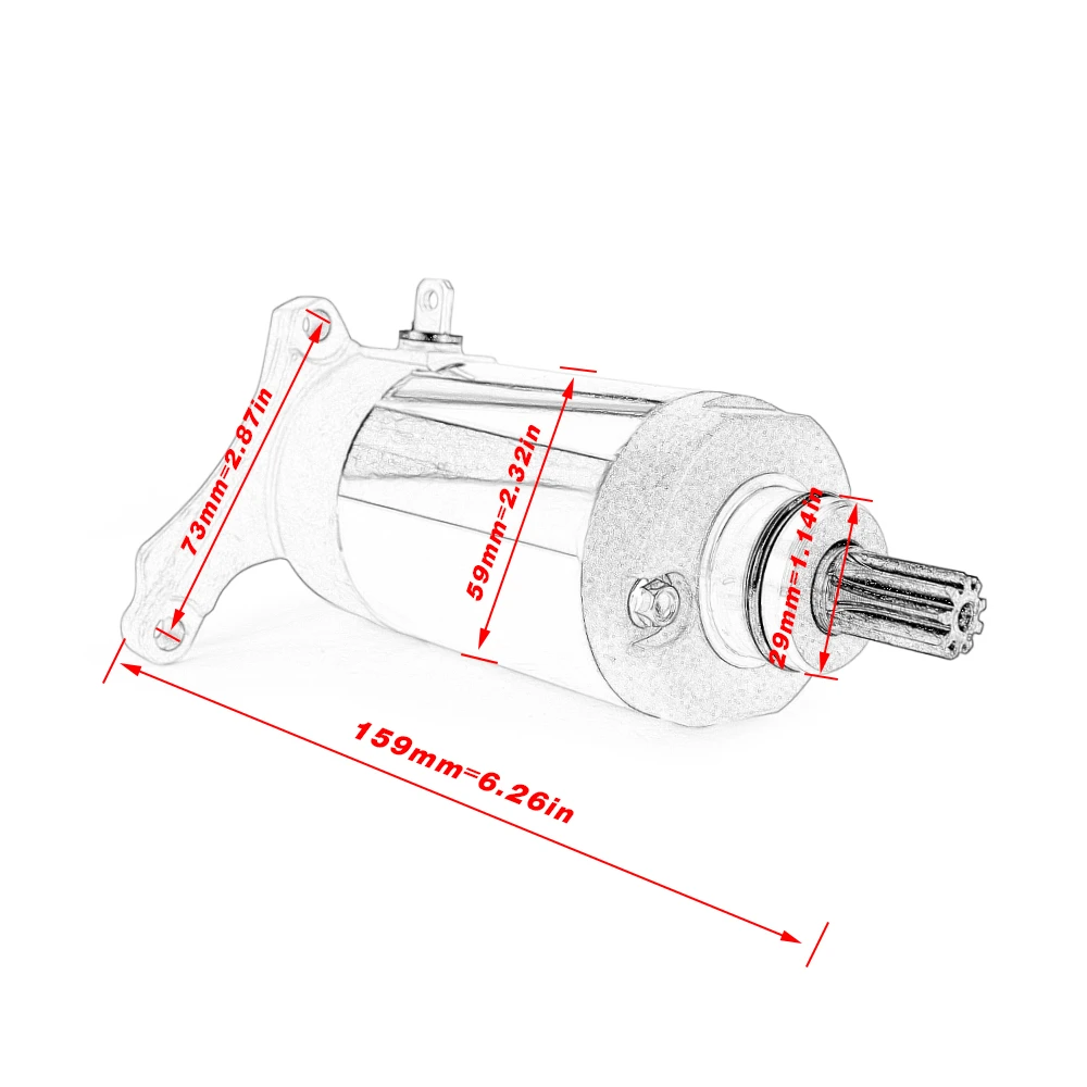 Стартер двигателя для Yamaha TW125 XT225 TW200 TRAILWAY новая Деталь #1C6 H1800 00 4JG 81890 3AW 81800 01 2JX 5RS