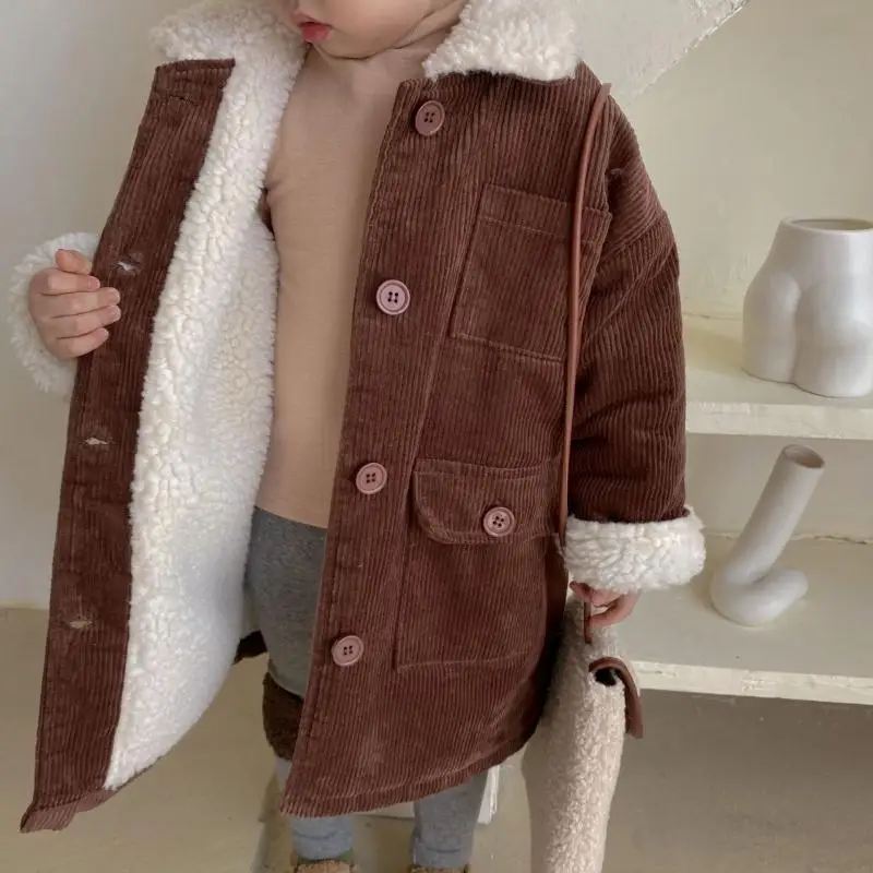 New Winter Boys Girls Jackets Children Korean Style Fashion Coats Kids Thick Fleece Warm Jackets Toddler Wool Clothes Outerwear
New Winter Boys Girls Jackets Children Korean Style Fashion Coats Kids Thick Fleece Warm Jackets Toddler Wool Clothes Outerwear