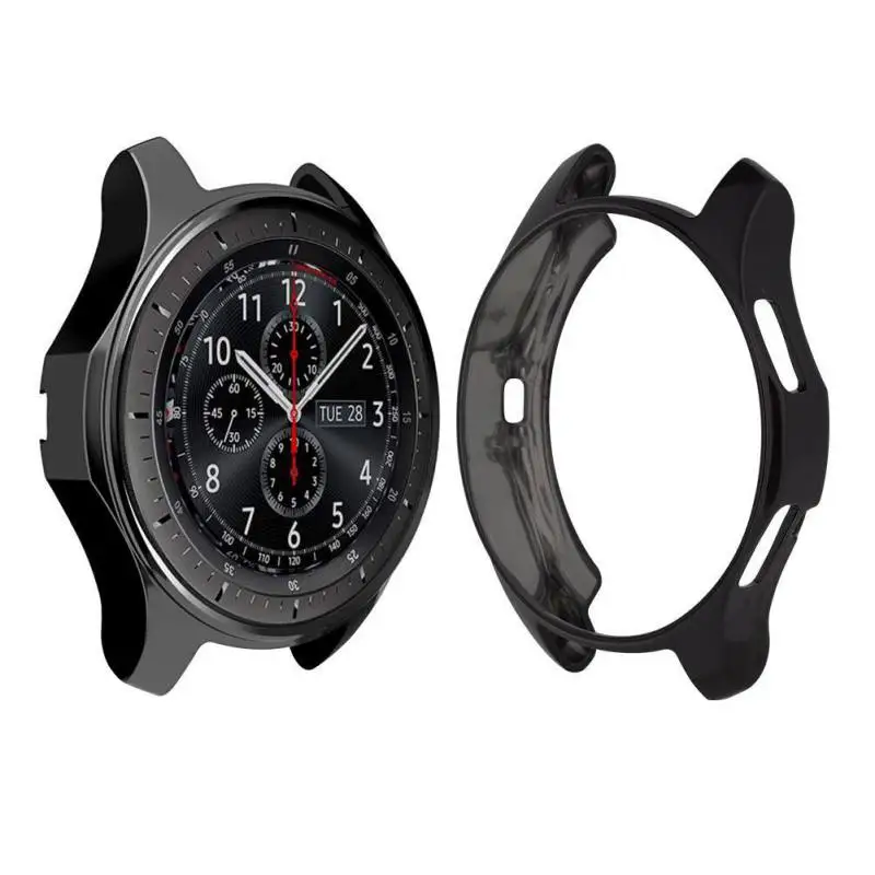 Защитный чехол для часов гальванизированный ТПУ смарт Samsung Gear S3 42 мм 46 мм|Часы