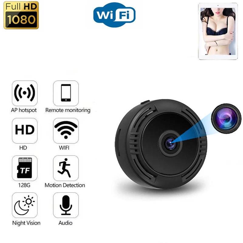 150° Wide Angle Wifi Mini Camera HD Night Vision Home Security Surveillance Remote Viewing Portable Outdoors Micro Camcorder
150° Wide Angle Wifi Mini Camera HD Night Vision Home Security Surveillance Remote Viewing Portable Outdoors Micro Camcorder