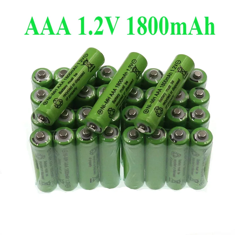 

1.2 V Aaa Batterij 1800Mah Oplaadbare Batterij Ni-Mh 1.2 V Aaa Batterij Voor Klokken Muizen computers Speelgoed Dus Op