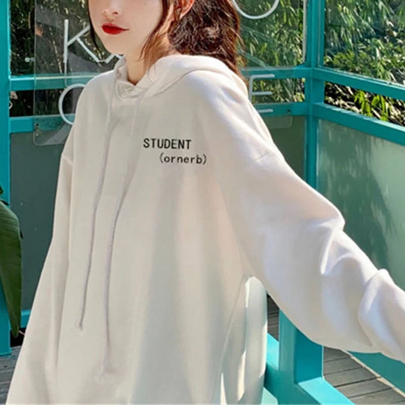 Korean Style Women Plus Velvet Lazy Wind Loose Hooded Pullover Pink L Size
Korean Style Women Plus Velvet Lazy Wind Loose Hooded Pullover Pink L Size