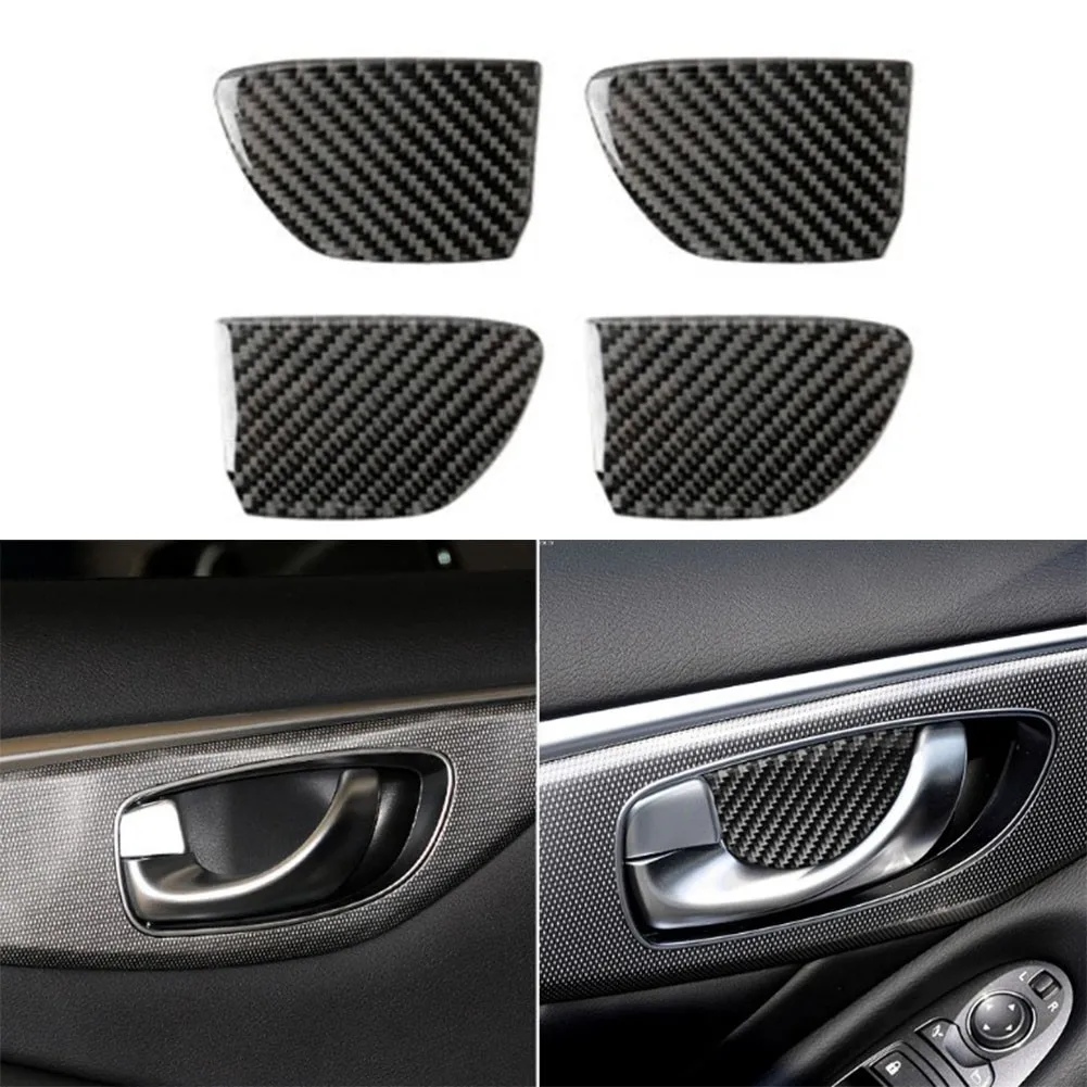 4pcs/set Car Interior Accessories For Infiniti Q50 Q60 2014-2019 Carbon Fiber Inner Door Handle Bowl Cover Trim
4pcs/set Car Interior Accessories For Infiniti Q50 Q60 2014-2019 Carbon Fiber Inner Door Handle Bowl Cover Trim