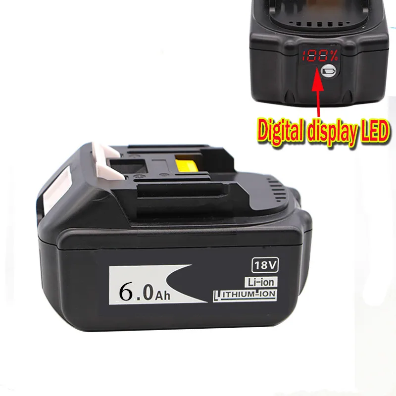 2021 BL1860 Rechargeable Battery 18 V 6000mAh Lithium ion for Makita 18v Battery BL1840 BL1850 BL1830 BL1860B LXT 400+charger
2021 BL1860 Rechargeable Battery 18 V 6000mAh Lithium ion for Makita 18v Battery BL1840 BL1850 BL1830 BL1860B LXT 400+charger