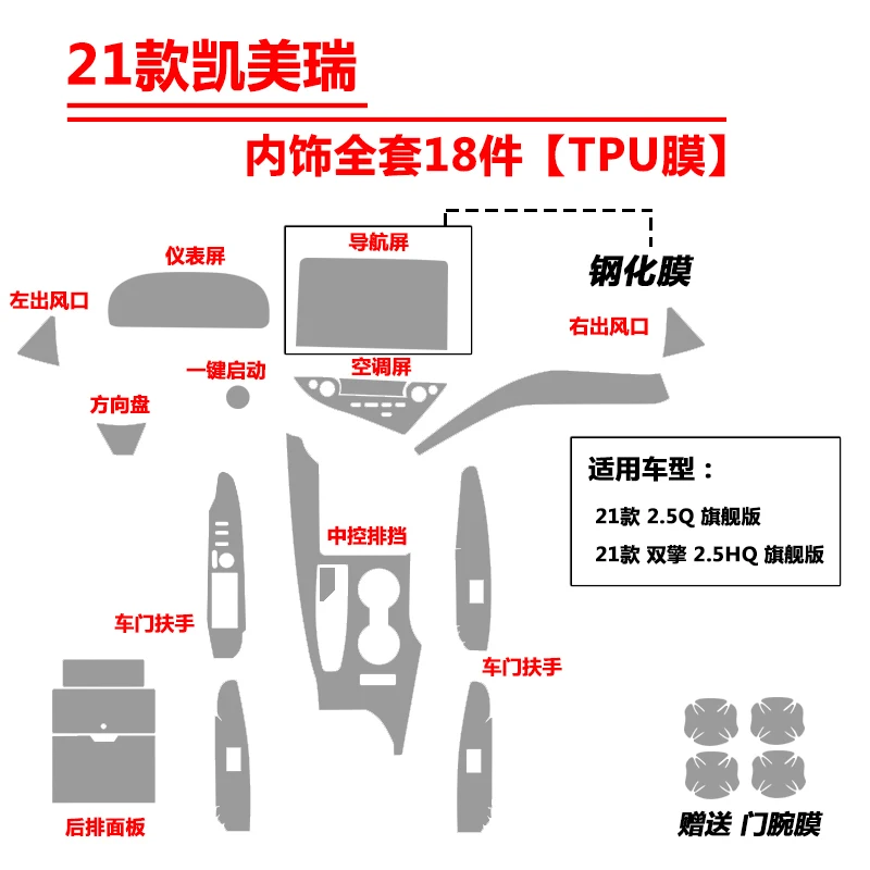For Toyota Camry2021 Car Interior Center console Invisible suit TPU protective film Anti-scratch Accessories
For Toyota Camry2021 Car Interior Center console Invisible suit TPU protective film Anti-scratch Accessories
