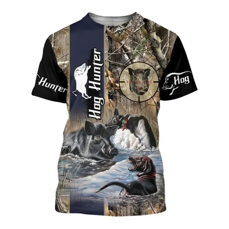 3D Printed T Shirts Hunting Boar T-Shirt Harajuku Streetwear women men Funny Tshirts Short sleeve Drop shipping
3D Printed T Shirts Hunting Boar T-Shirt Harajuku Streetwear women men Funny Tshirts Short sleeve Drop shipping