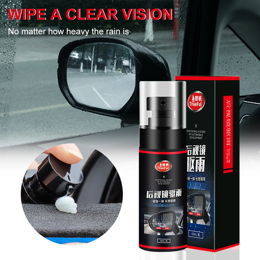 60ml rainproof agent waterproof and rainproof anti-fog cream super hydrophobic rearview mirror car window glass coating
60ml rainproof agent waterproof and rainproof anti-fog cream super hydrophobic rearview mirror car window glass coating